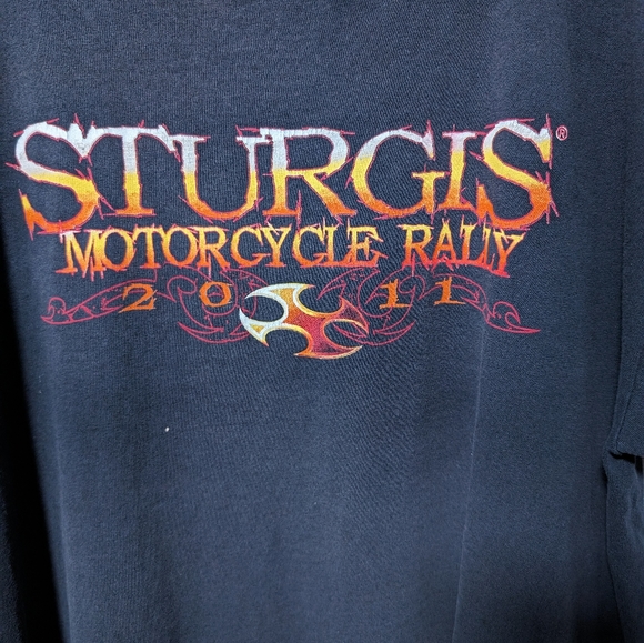Sturgis Shirt Mens XL Black Motorcycle Rally Racing Race 2011 Graphic - Picture 2 of 6